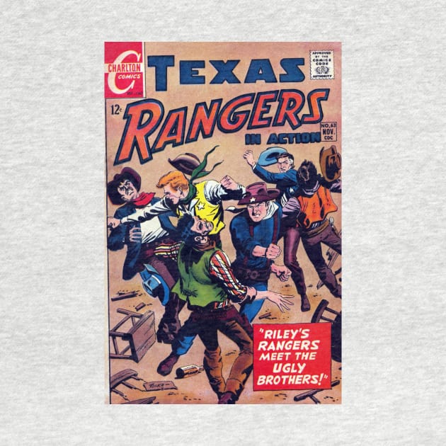 Texas Rangers in Action Vintage Comic Cover by Brockapulco